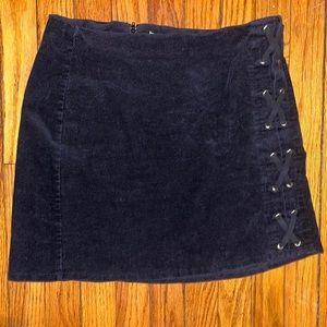 Charlotte Russe, Size Medium Velvet black tight miniskirt!!